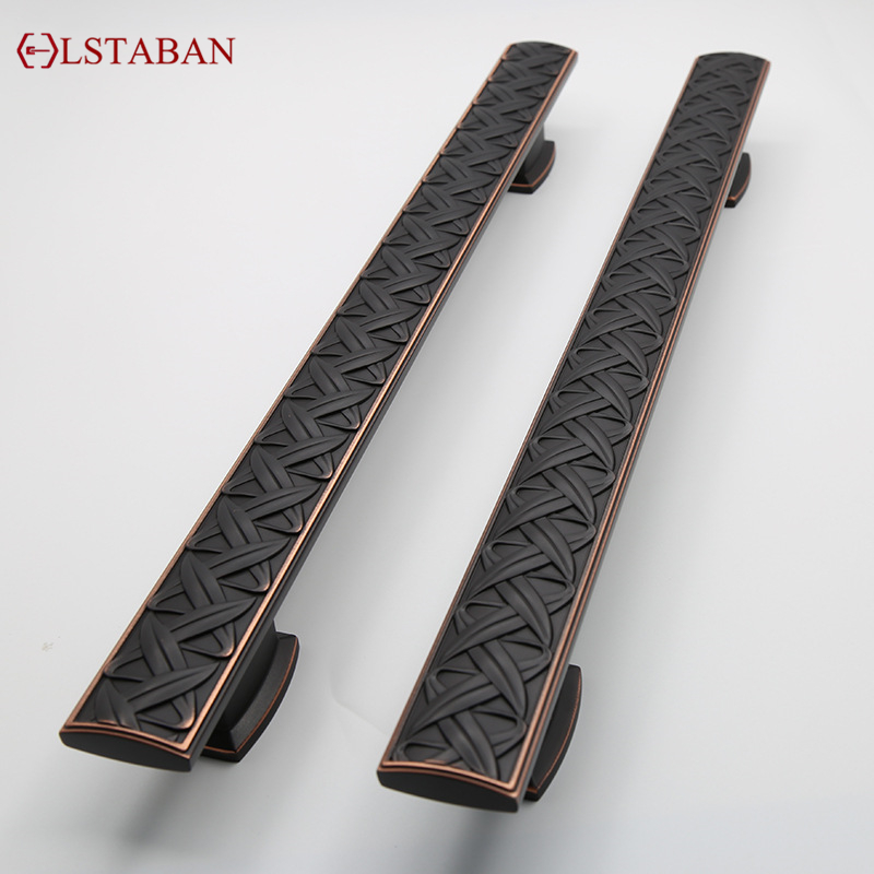 Furniture Hardware Black - LSTABAN Moderno nórdico preto padrão maçaneta