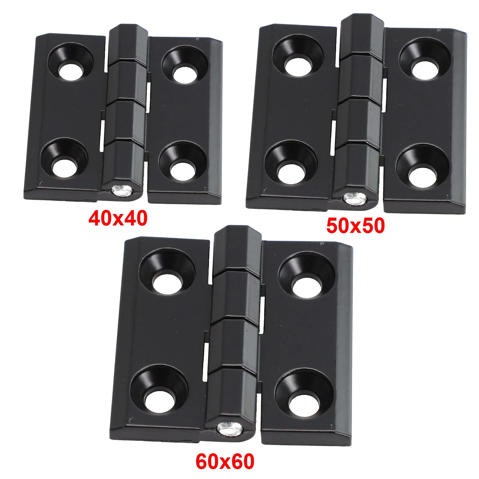 Furniture Hardware Black - 1/2 peças 40/50/60mm dobradiças de metal
