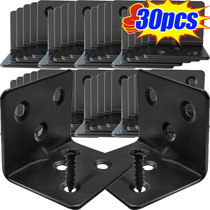Furniture Hardware Black - 10/30 peças preto em forma de