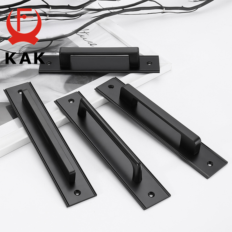 Furniture Hardware Black - Kak liga de alumínio preto maçanetas