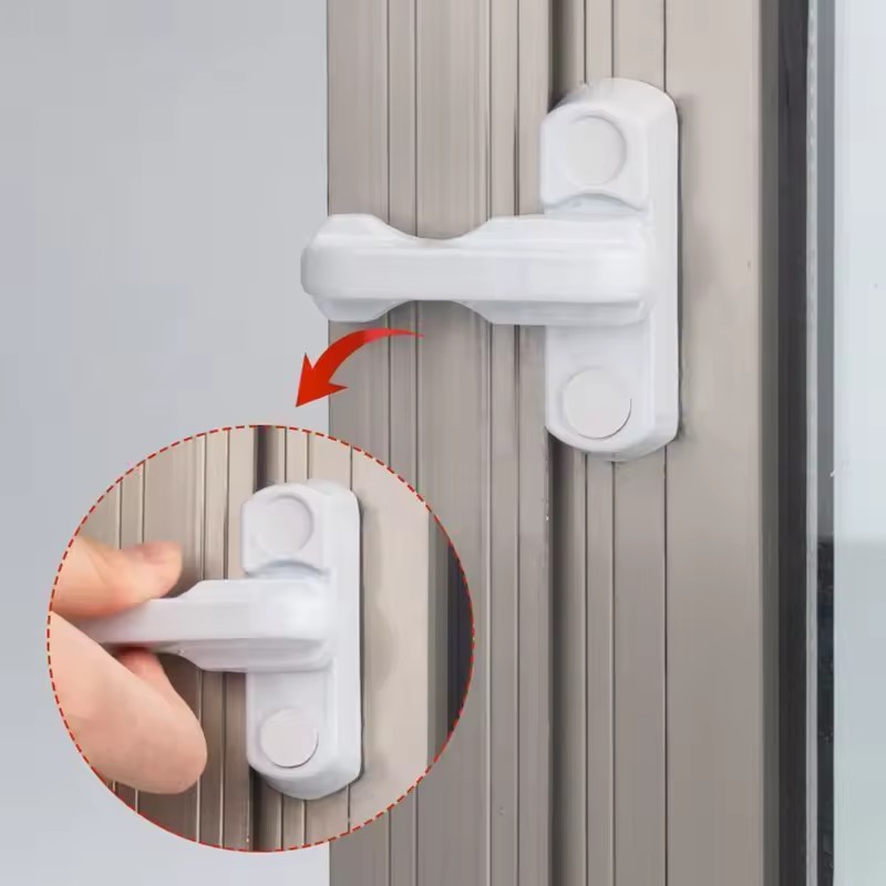 Door Handle Bar - Fechadura de Segurança Plástica para Janelas