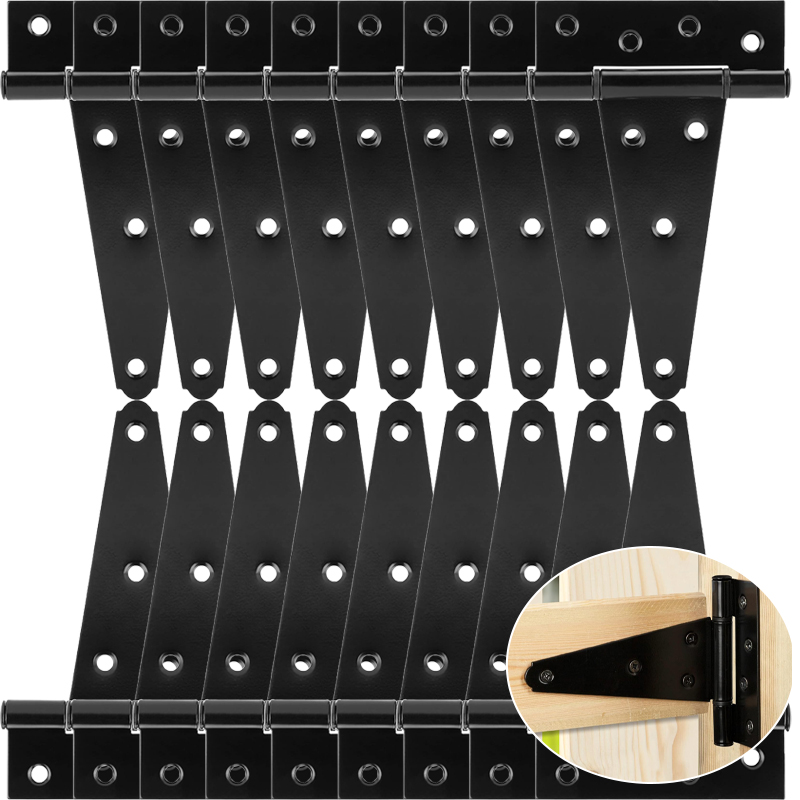 Furniture Hardware Black - Dobradiça em forma de t de