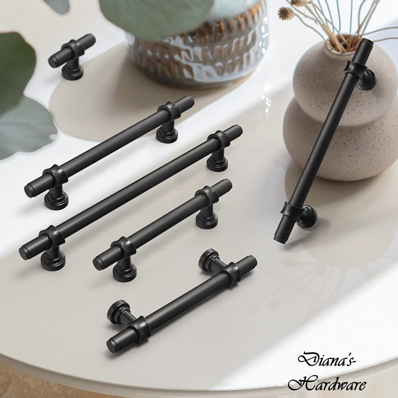 Puxadores pretos simples e mod - Furniture Hardware Black avaliação e preço
