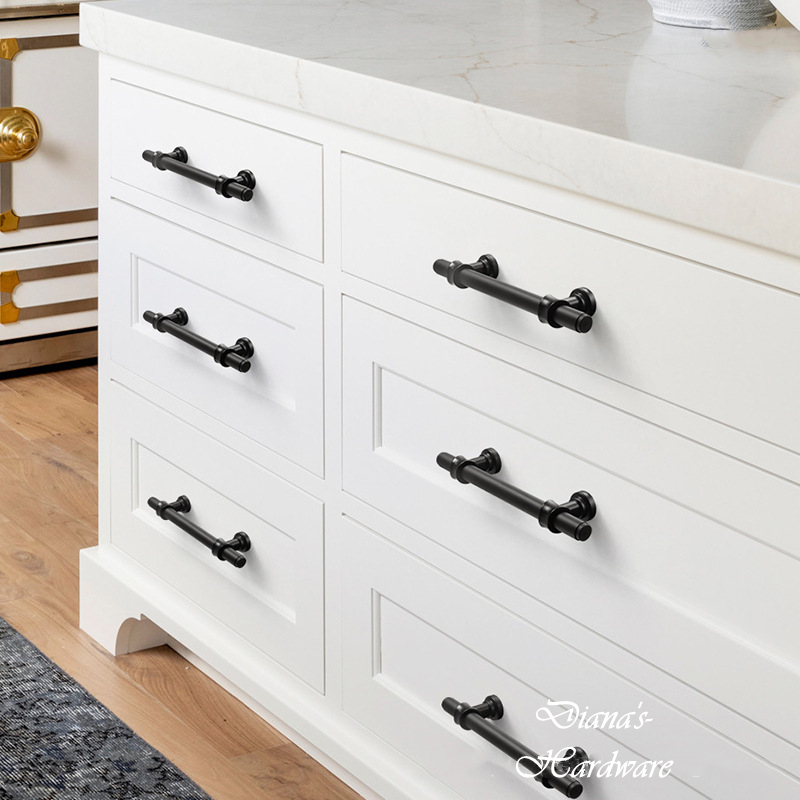 Puxadores pretos simples e mod - Furniture Hardware Black avaliação e preço