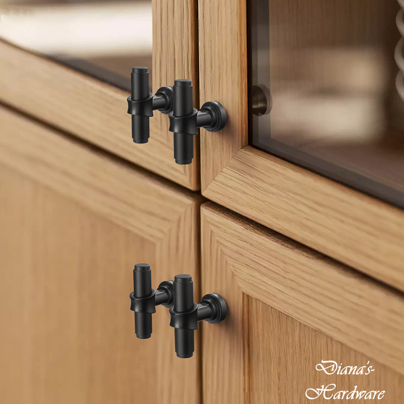 Puxadores pretos simples e mod - Furniture Hardware Black avaliação e preço