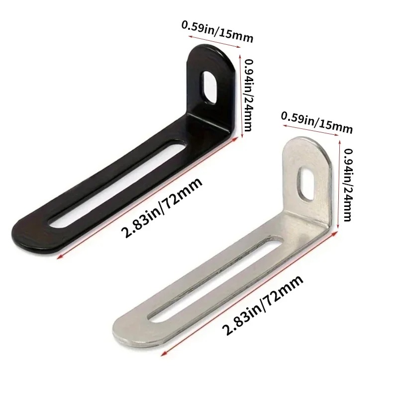 10 Peças de Suportes Angulares - Furniture Hardware Black avaliação e preço