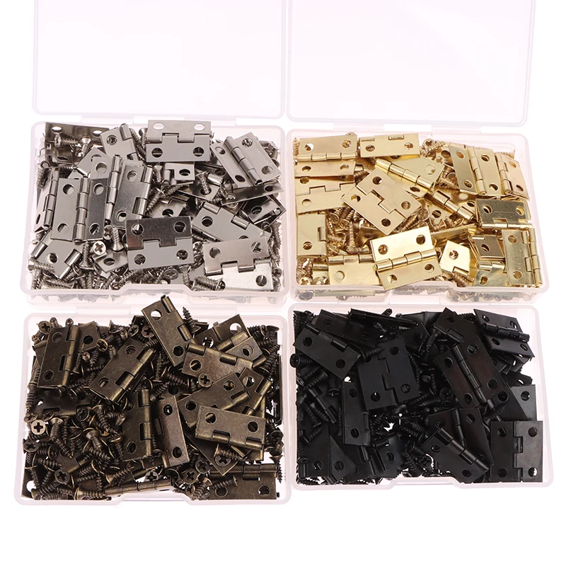 50 pçs/caixa dobradiças + 200  - Furniture Hardware Black avaliação e preço
