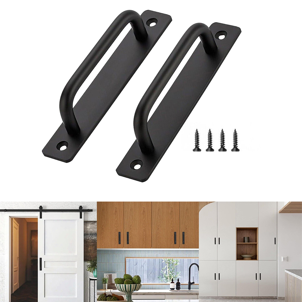 2 pçs puxadores de porta liga  - Furniture Hardware Black avaliação e preço