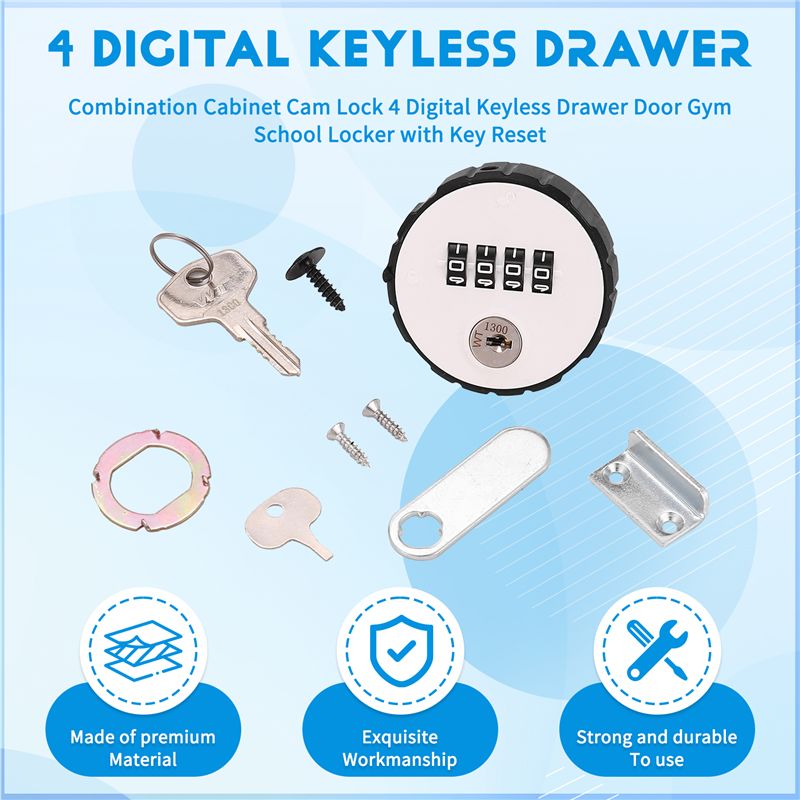 Fechadura de Combinação para A - Cabinet Lock Key avaliação e preço