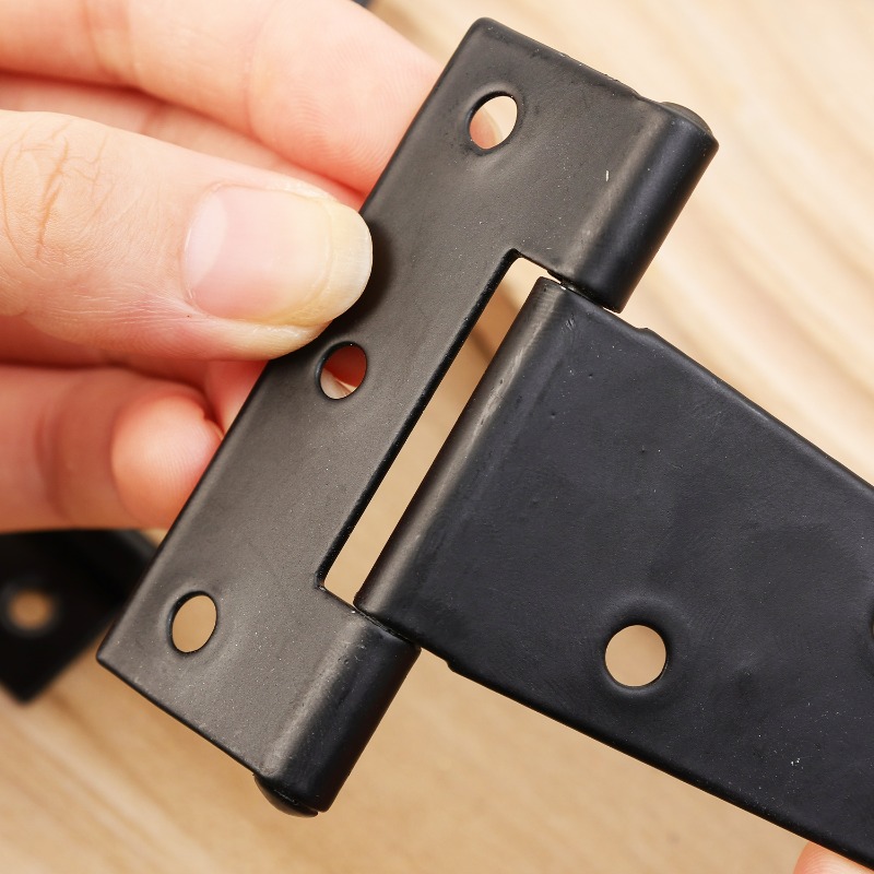 Dobradiça em forma de t de aço - Furniture Hardware Black avaliação e preço