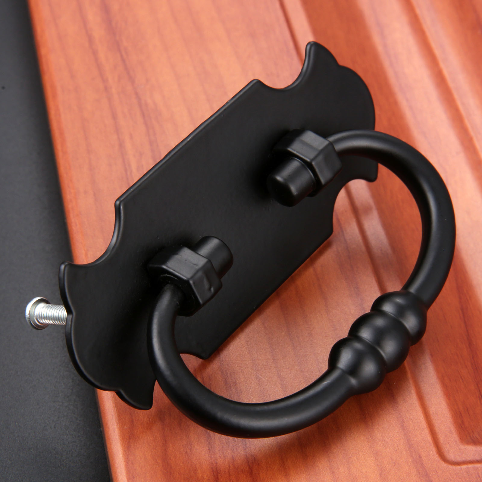 1pc 88*56mm preto lidar com li - Furniture Hardware Black avaliação e preço