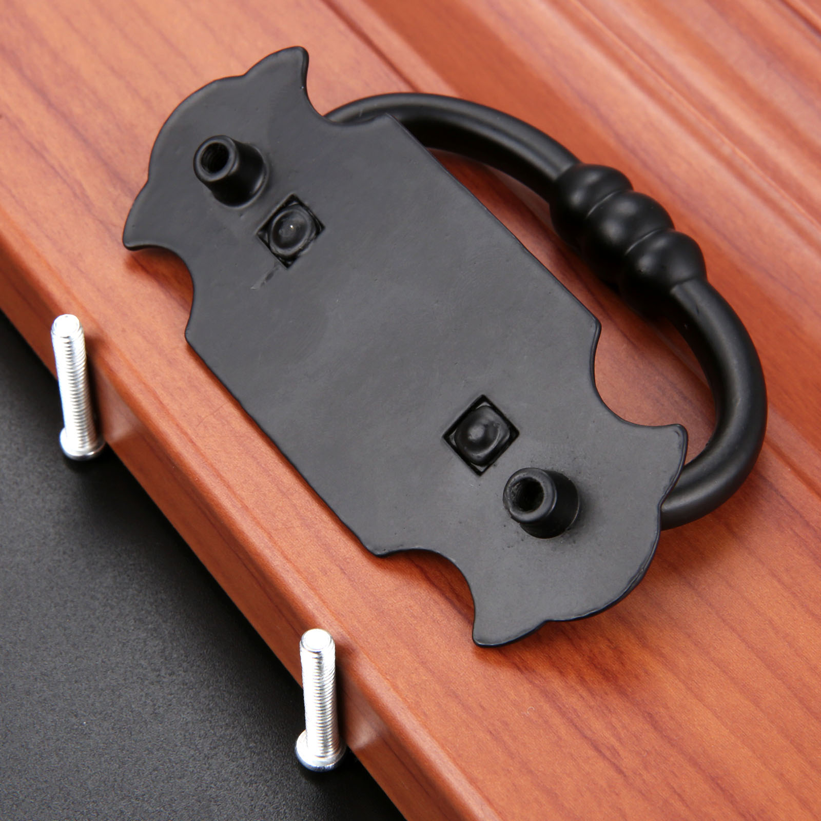 1pc 88*56mm preto lidar com li - Furniture Hardware Black avaliação e preço